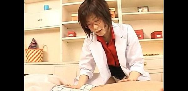  Kasumi Uehara kinky doctor strokes penis